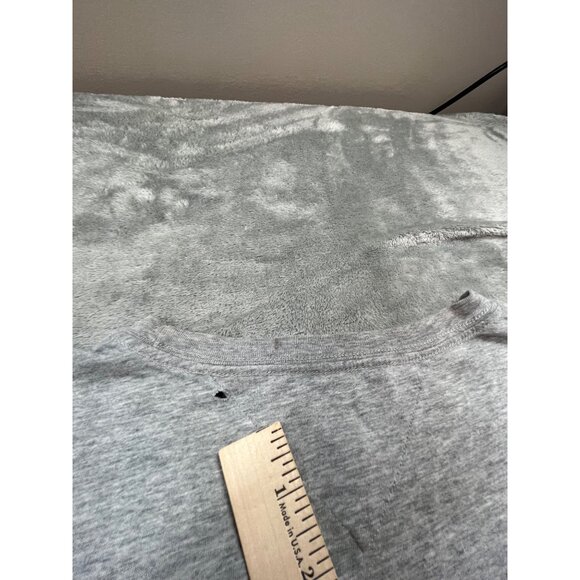 Tommy Hilfiger Denim 1985 Spell Out Shirt Mens XL Gray Made 9/11 Thrashed Preppy - Picture 9 of 13